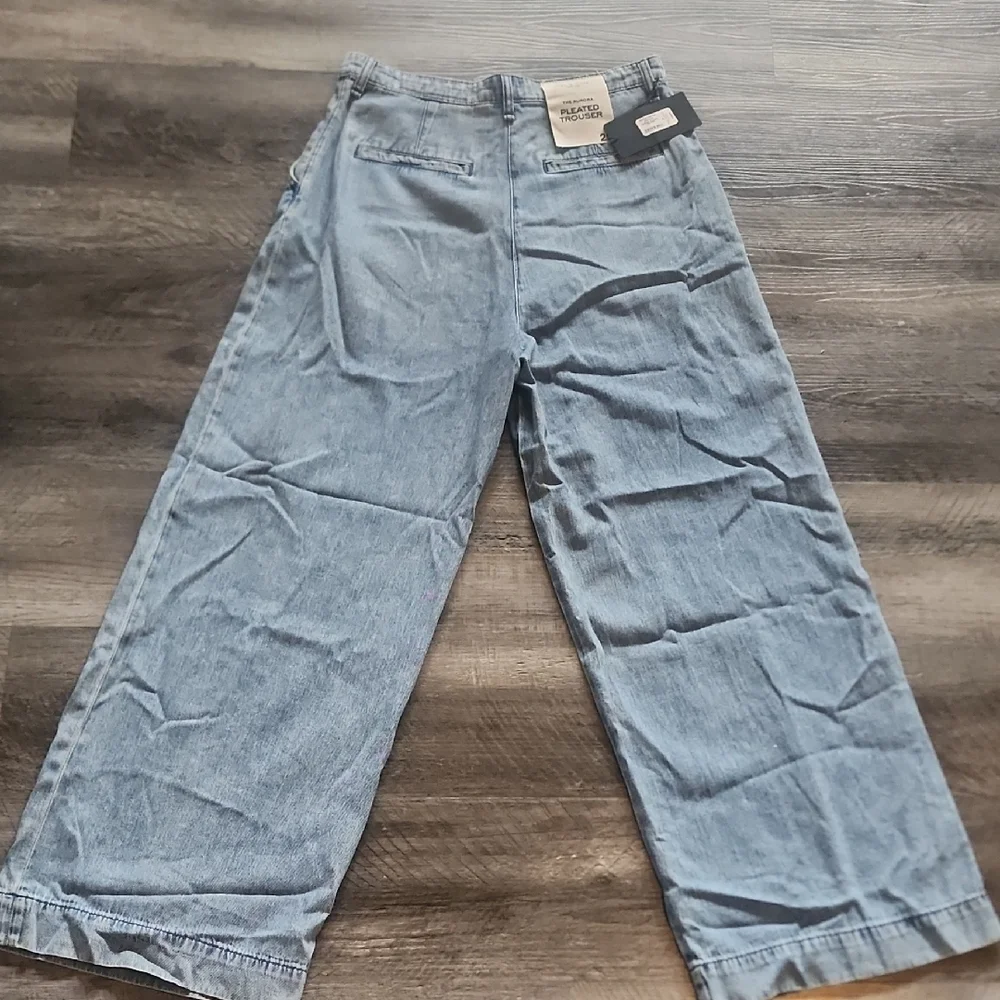 rag & bone Aurora Pleated Trousers in Light Blue - Picture 4 of 6